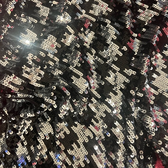 Michael Kors Sequin jogger pant with pockets. Silver and black. Size Medium. NWT - Picture 3 of 8